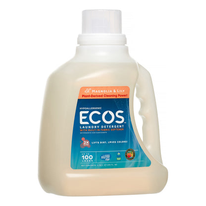Earth Friendly Ecos Magnolia & Lilies Ultra Liquid Detergent (4x100 Oz)-1