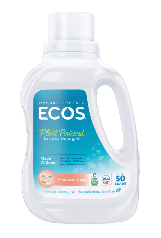 Earth Friendly Ecos Magnolia & Lilies Ultra Liquid Detergent (8x50 Oz)-0