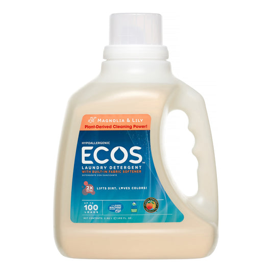 Earth Friendly Ecos Magnolia & Lilies Ultra Liquid Detergent (4x100 Oz)-0