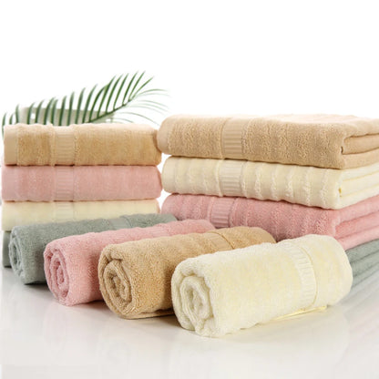 70x140cm Bamboo Fiber Bath Towel for Bathroom Simple Stripes Beach Towels Women's Spa Thicken Comfortable Quick-drying Towelse