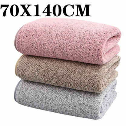 thick and big Bamboo Charcoal Coral Velvet Bath Towel For Adult Soft Absorbent Microfiber Fabric Towel Household Bathroom Towel