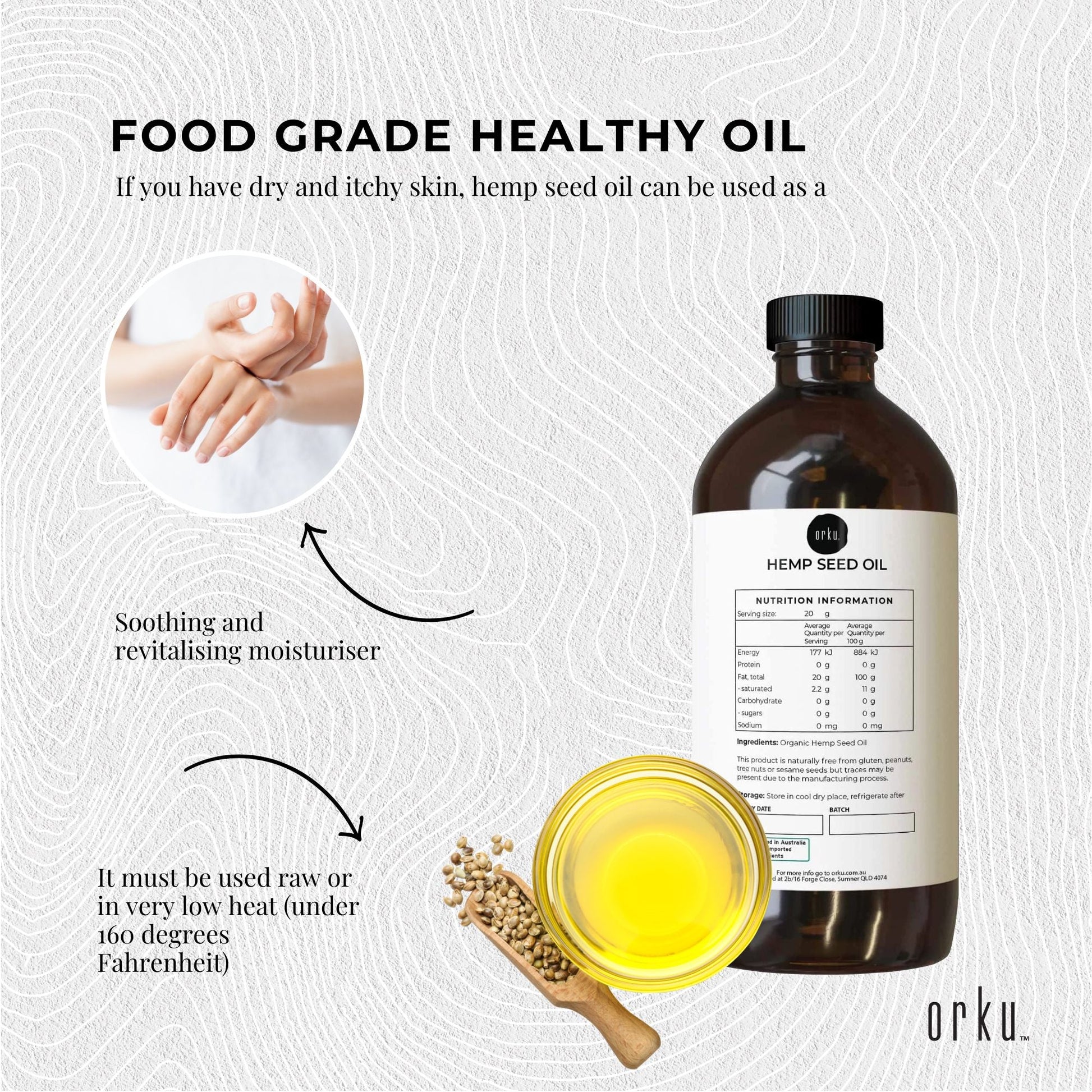 Organic Hemp Seed Oil - Food Grade Healthy Oils Foods - Bulk-8