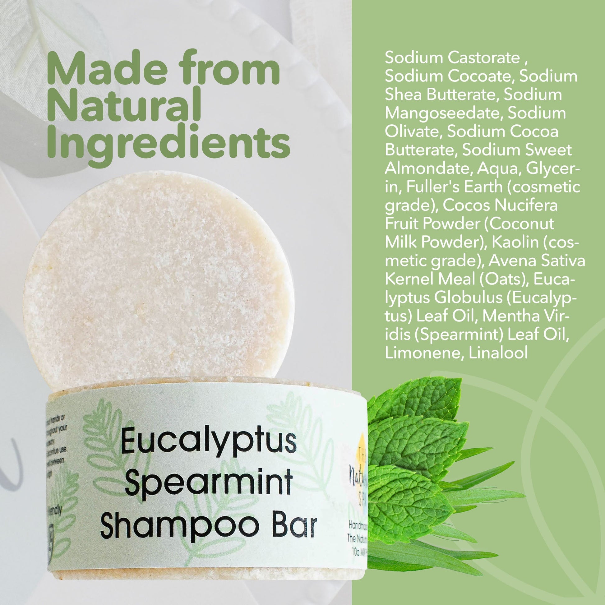 Spearmint and Eucalyptus Shampoo Bar-2