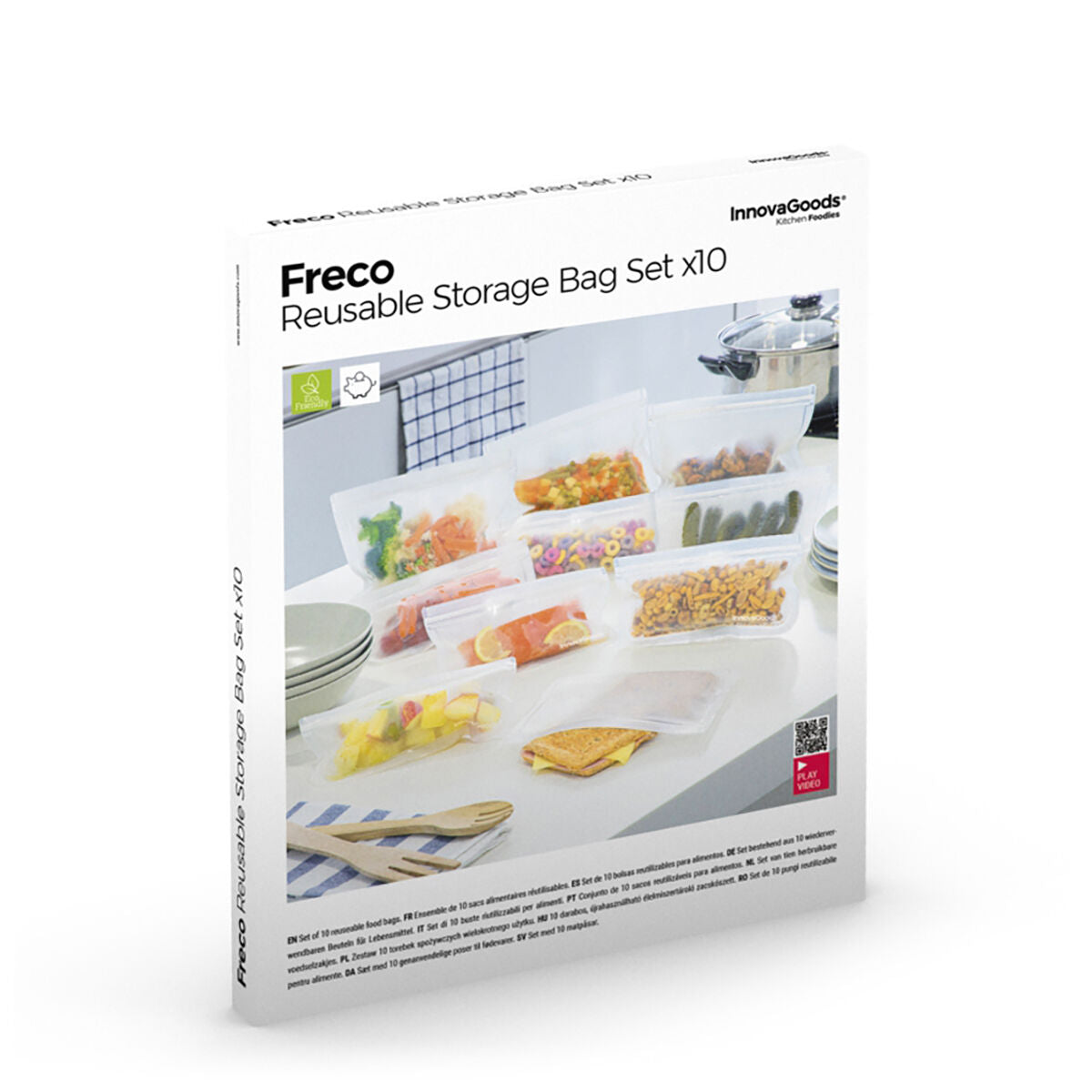Reusable Food Bag Set Freco InnovaGoods 10 Pieces-1