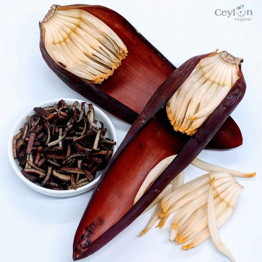 Organic Sun Dried banana Blossom 100% Natural High quality healthy | Ceylon organic-0
