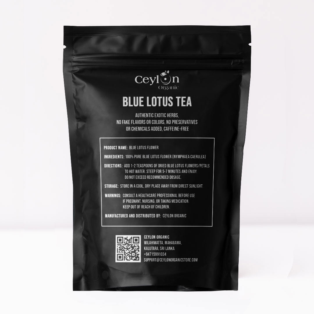 Blue Lotus | Calming and Relaxing Herbal Tea with Blue Lotus Flowers(Nymphaea caerulea) | Ceylon Organic-7