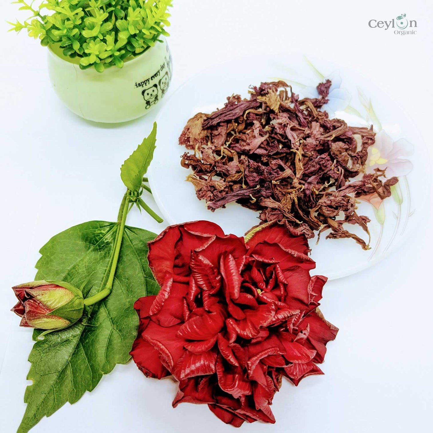 2kg+ Dried Hibiscus Flowers - The Perfect Ingredient for Teas, Smoothies, and Cocktails | Ceylon Organic-11