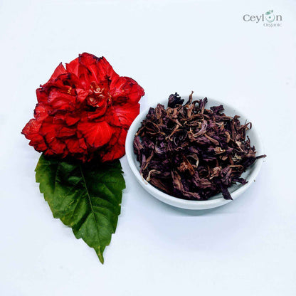 2kg+ Dried Hibiscus Flowers - The Perfect Ingredient for Teas, Smoothies, and Cocktails | Ceylon Organic-7