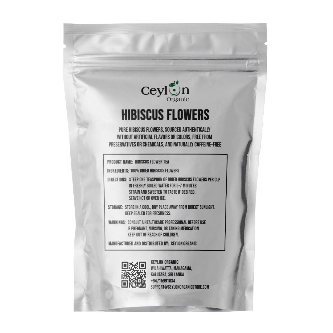 2kg+ Dried Hibiscus Flowers - The Perfect Ingredient for Teas, Smoothies, and Cocktails | Ceylon Organic-1