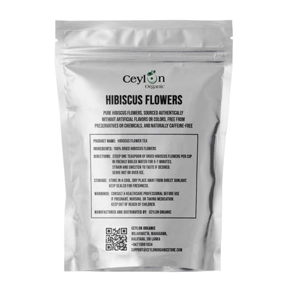 2kg+ Dried Hibiscus Flowers - The Perfect Ingredient for Teas, Smoothies, and Cocktails | Ceylon Organic-1