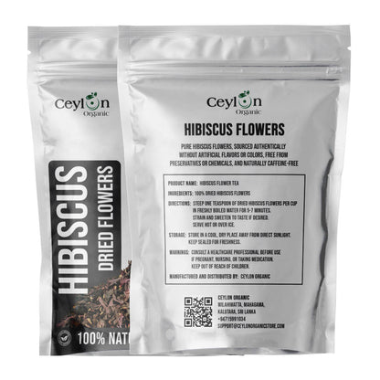 2kg+ Dried Hibiscus Flowers - The Perfect Ingredient for Teas, Smoothies, and Cocktails | Ceylon Organic-2