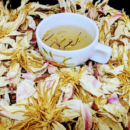 Premium Dehydrated White Lotus Flowers - Natural Herbal Tea | Ceylon Organic-0